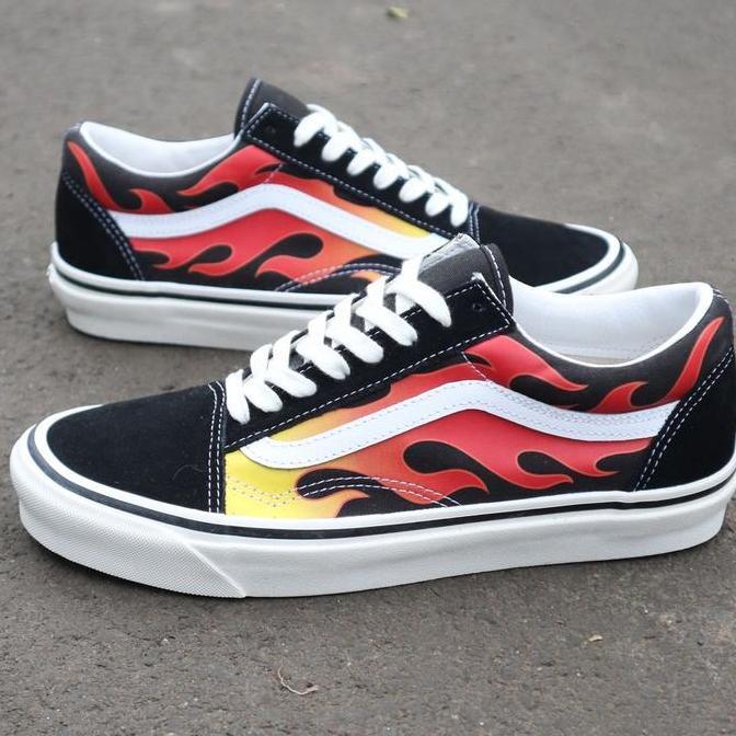 Vans old skool 36 dx anaheim epic flame (Resmi Luar)