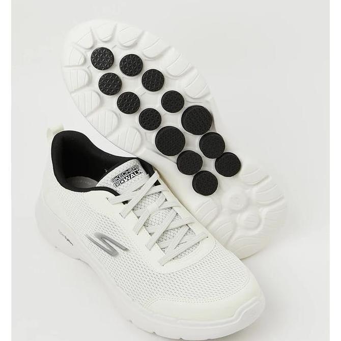 Sepatu Sneakers Pria Skechers Go Walk 6 Esquire 216625/WBK White Men