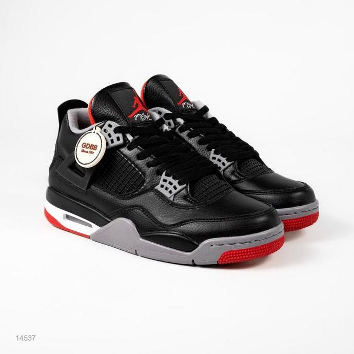 Sepatu Air Jordan 4 Retro Bred Reimagined Sneakers Authentic