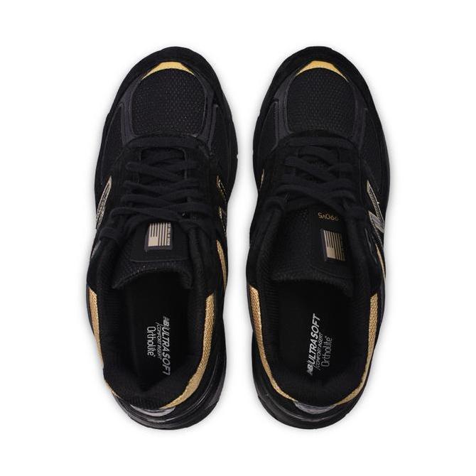 Sepatu New Balance 990 V5 Black Gold Made in USA 100% Orinal M990BH5