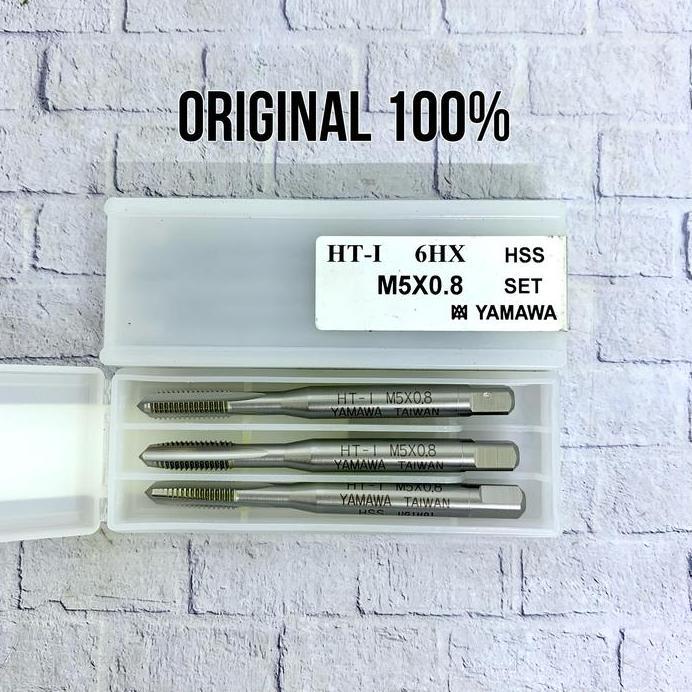 Hand Tap M5 x 0.8 merk Yamawa Japan Original baru Hand Tap M5x0.8