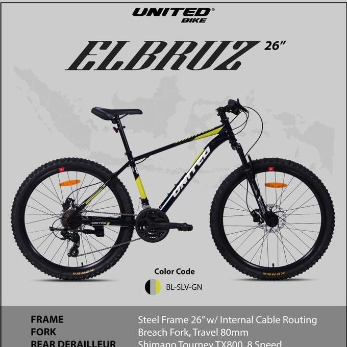 Sepeda Mtb 26Inch United Elbruz Outdoor