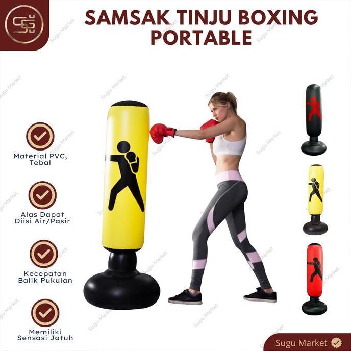 Samsak Tinju Boxing Samsak Portable Air Boxing Air Bag