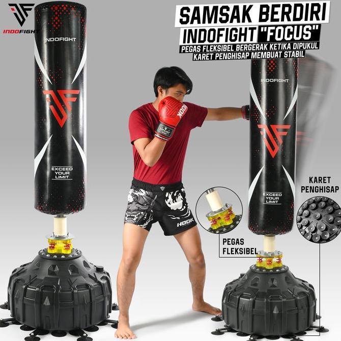 Samsak Berdiri Indofight Sansak Tinju Isi Standing Punching Bag Samsak Tinju Berdiri Indofight Samsa