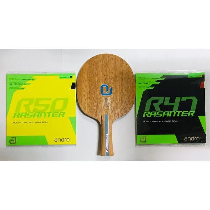 Setup Bat Tenis Meja Andro Gauzy HL CO Rasanter R50 R47 Full Set