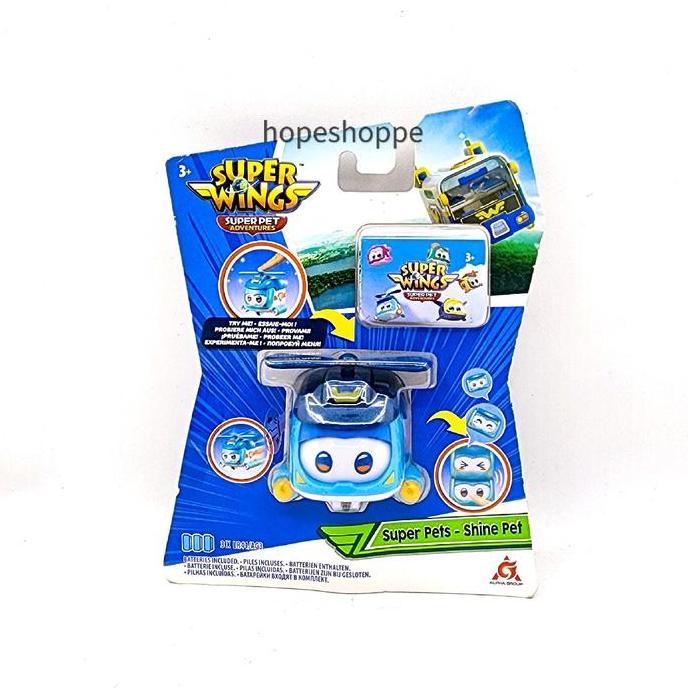 Super Wings Super Pets Shine Pet Original Alpha Group Super Pet Adventures Action Figure Face Change
