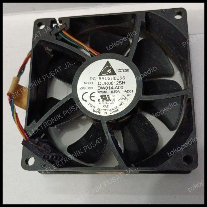 TERBARU 2097 FAN KIPAS DELTA 12 VOLT 3PIN 3 PIN 8CM 8 CM 8X8 QUR8012SH 0.50A