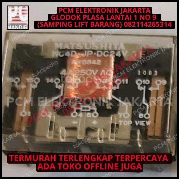 TERMURAH RELAY MATSUSHITA ASLI NC4D-JP-24VDC 24VOLT 24 VOLT DC DC24V