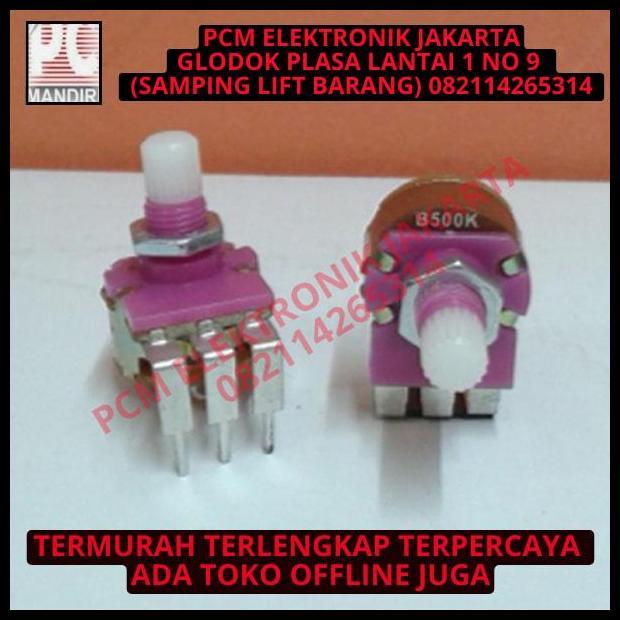 HOT DEAL POTENSIO KECIL PLUS SAKLAR SWITCH 500K BUAT DIMMER 