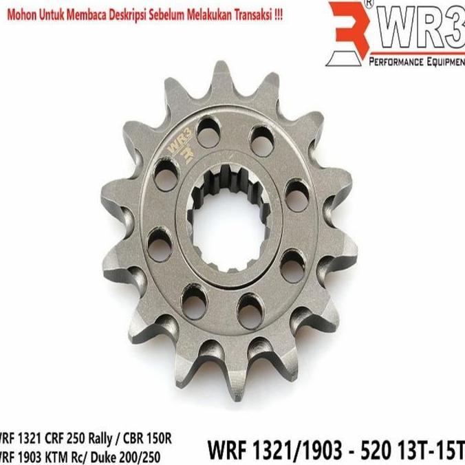 Gear Gir Depan WR3 520 - 14T 15T KTM Duke RC 200 250 390