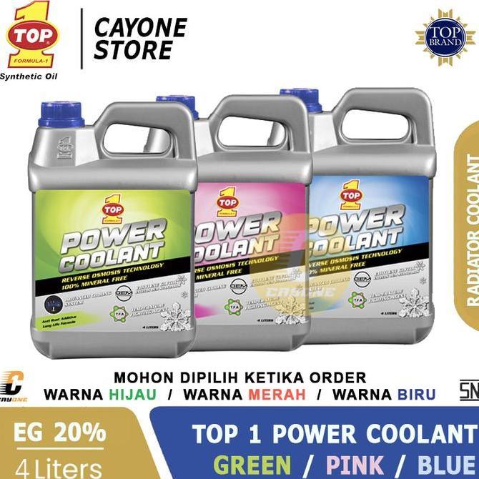 Qohahruns - Top 1 Top1 Radiator Power Coolant 2 Anti Rust Corrosion - Air Radiator Mobil 4 L