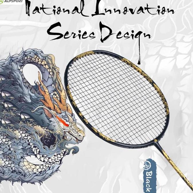 ALPSPORTS Raket Bulutangkis ALP SL 4U Max 28lbs (Standar 21Lbs)Serat Fiberglass Seimbang Cocok Pemul