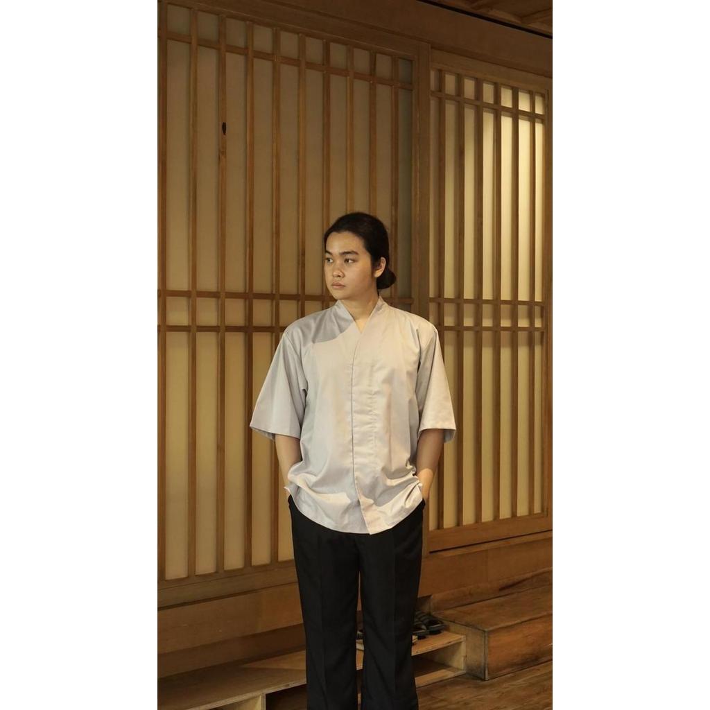 Kappabashi" Style Chef Jacket / Seragam Kitchen Unisex / Aksara Chef Jacket / Baju Chef / Baju Koki