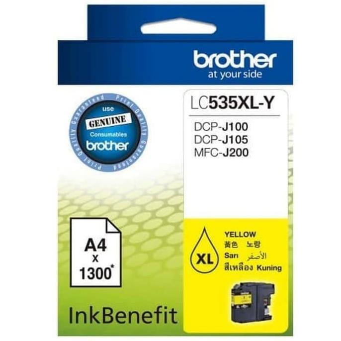 PAKETAN TINTA BROTHER LC539XL BK + LC535 COLOR ORIGINAL Terlaris