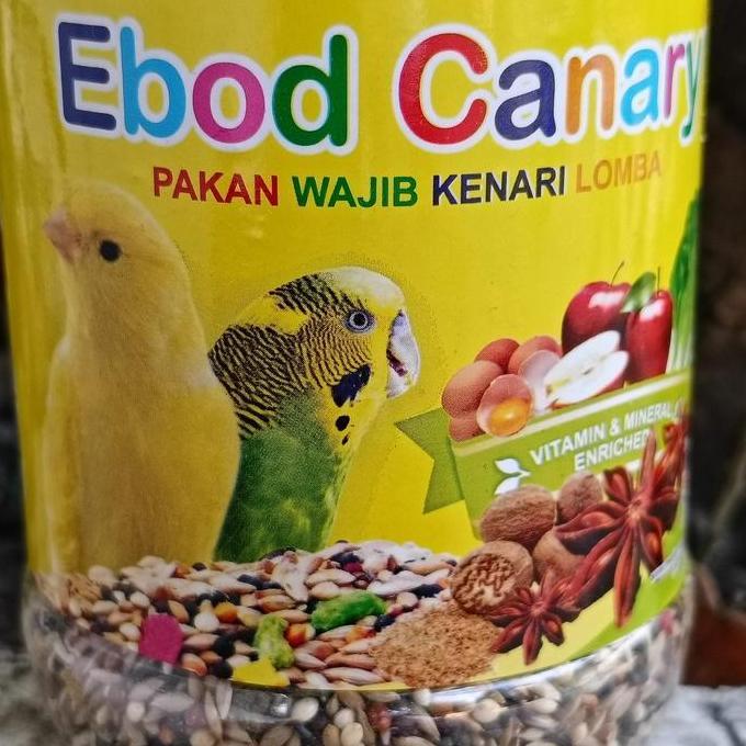 Tqs Pakan Burung Ebod Kenari Toples Pakan Harian Bernutrisi Untuk Burung Kenari Af Ys F1 F2
