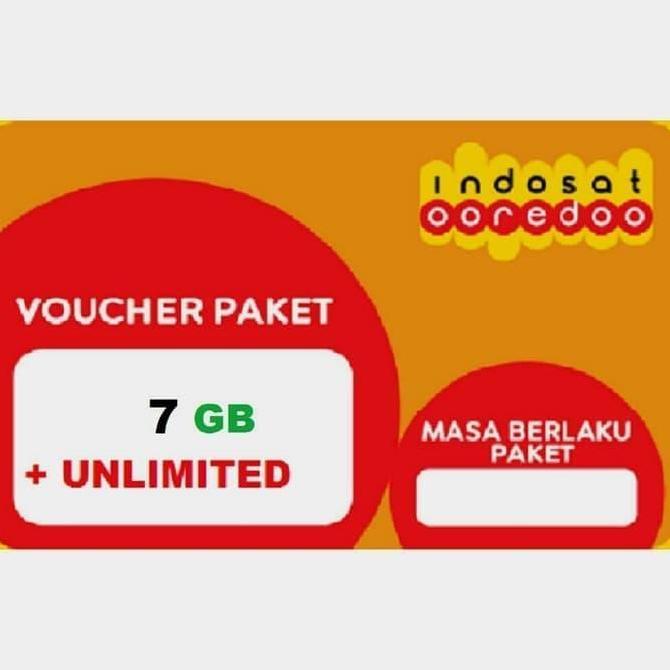 voucher indosat 7gb unlimited Terlaris
