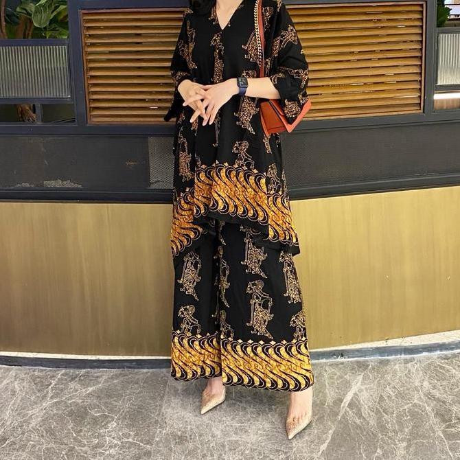 Sendtoday- Lausboutique-Set Aruna Paris-Setelan Batik Wanita