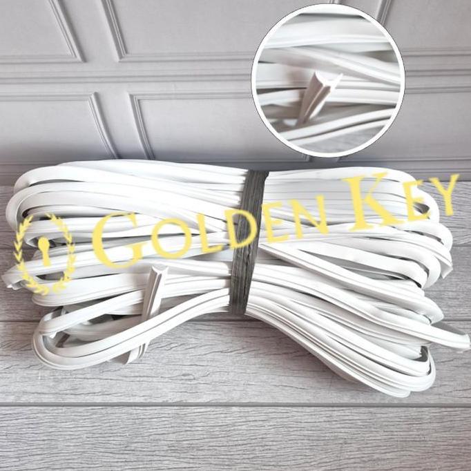 Homemart- Karet Lis Sekoneng 078B C Besar Putih White Kaca Mati 40 Meter 078 B