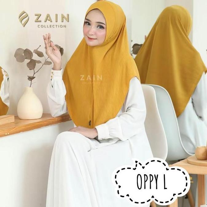 Newrilis- Zain - Hijab Oppy Plisket L Best Seller  Kerudung  Bergo Instan  Nyaman Muslim Instan
