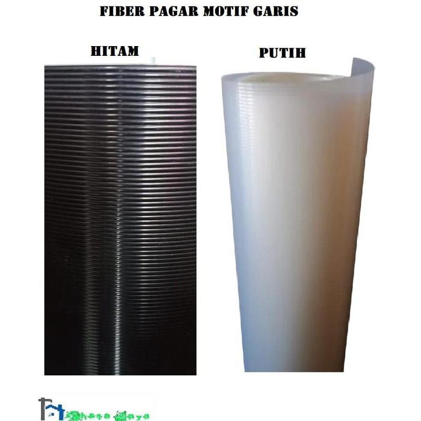 Homemart- Fiber Pagar Fiber Penutup Pagar Motif Garis