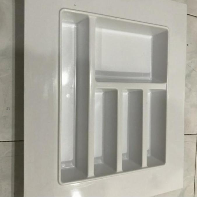 Terpopuler- Tempat Sendok Laci Putih / Sekat Laci / Sendok Garpu Kitchen Set