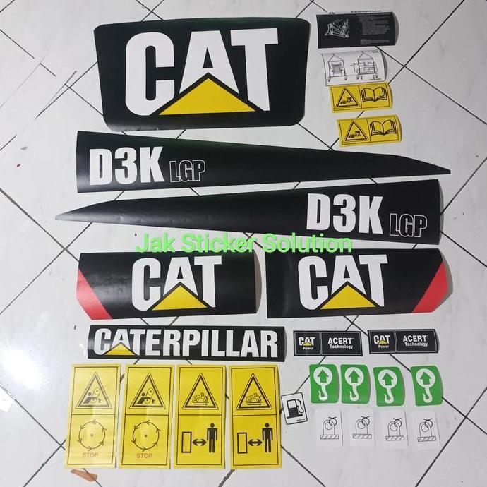 Stiker Dozer Cat D3K LGP Sticker Dozer Caterpillar TERBAIK