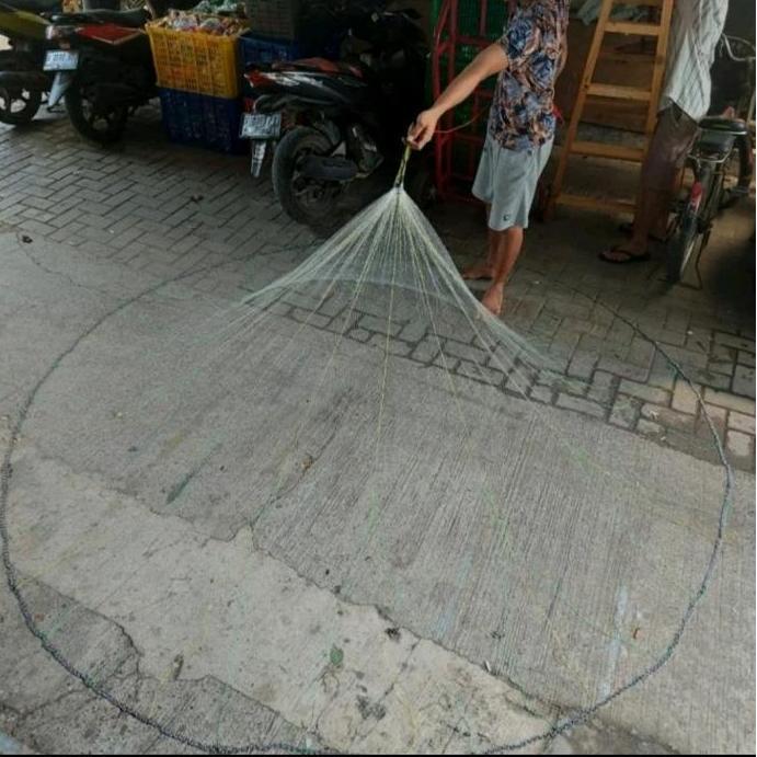 Jala serut sampling 2 meter panen udang parsial 3/4 inci siap pakai