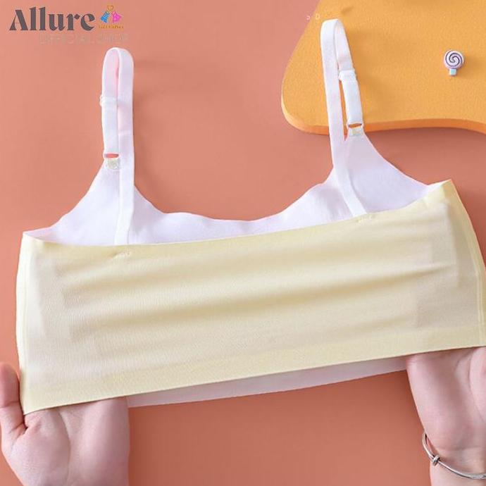 Duniaank- Ms01 Miniset Bra Remaja Seamless Tanpa Kawat Bh Wanita Anak Sekolah Tanktop Pelajar Import
