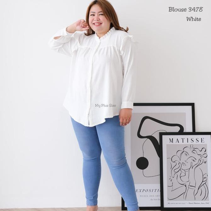 Busananew- Blouse Crinkle Jumbo Wanita 3478, Ld 125, 130 & 145 Cm