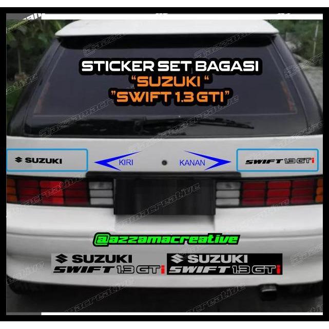 GRATIS ONGKIR STIKER REPLIKA EMBLEM SUZUKI SWIFT GT FORSA AMENITY 