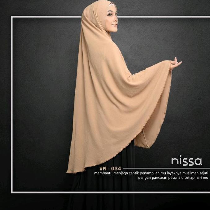 Newrilis- Hijab Jumbo Bahan Crinkle - Pet Antem Khimar Syar'I Bergo Instan | Nissa Hijab {017}