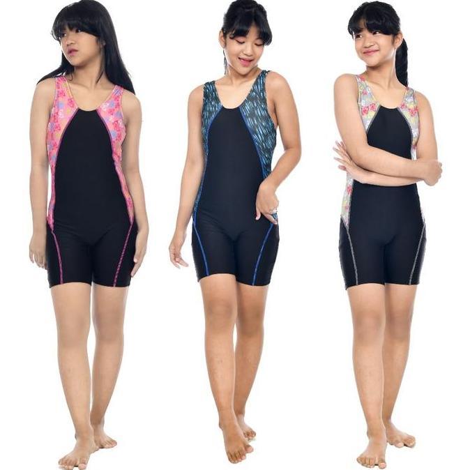 Baju renang Atlet perempuan/baju renang anak tanggung usia 8-13 tahun diving renang