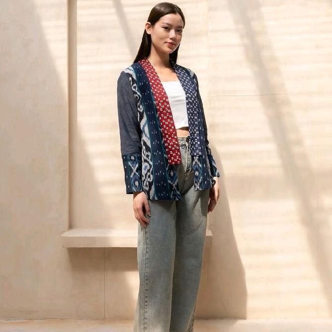 NEW Outer Batik Tenun Wanita / Outer Batik Tenun Kantor Aruna