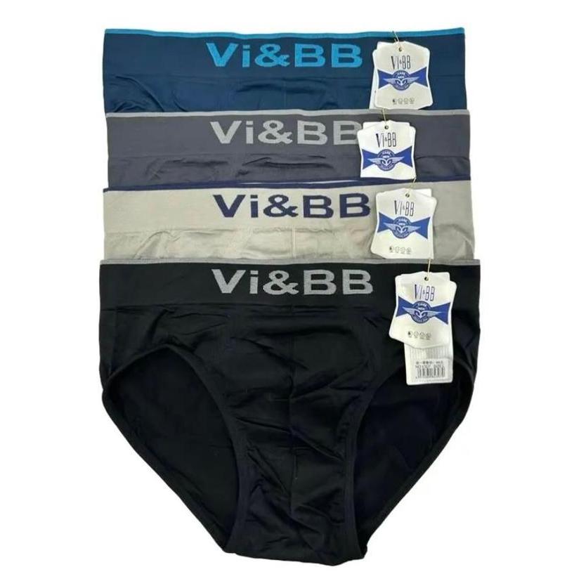 Cod,Bisabanget- Cod Banting Harga Celana Dalam Segitiga Cowok Keren Vi&Bb Bahan Katun Rajut Satu Kot