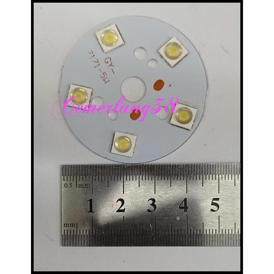 HOT DEAL HPL 5W/HIGH POWER LED 5 WATT HSLH WHITE/PUTIH + PCB HEATSINK