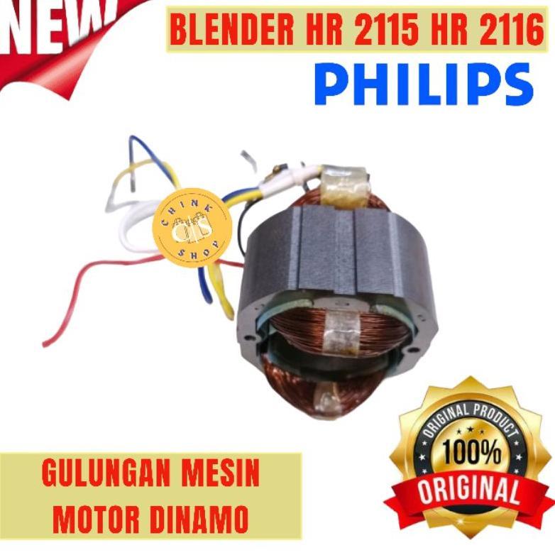 STATOR GULUNGAN MESIN MOTOR BODY ROTOR PHILIPS BLENDER HR2115 HR2116 HR 2115 2116 ORIGINAL