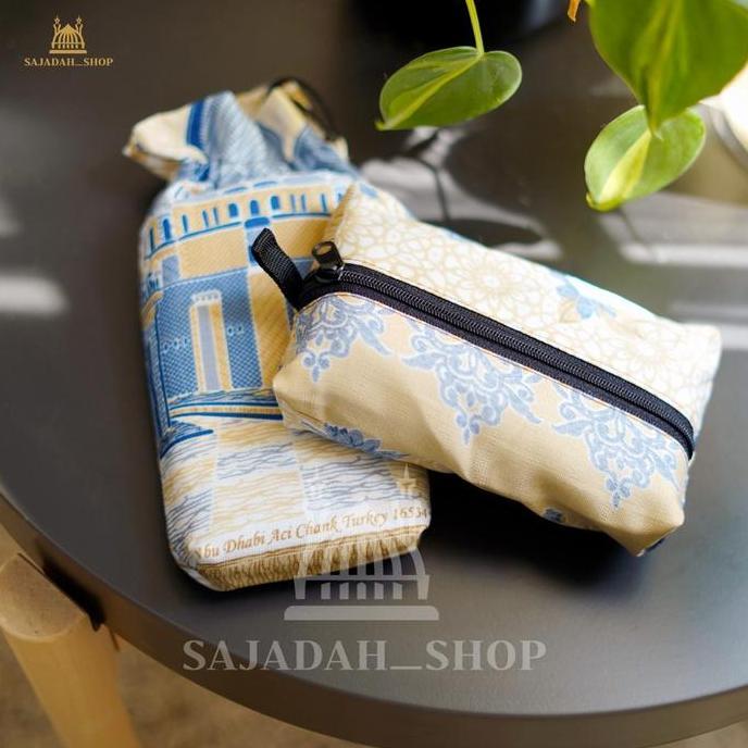 BEST SELLER (NEW) SAJADAH ABU DHABI TURKEY PRAKTIS SOUVENIR HAJI 5 WARNA SLETING