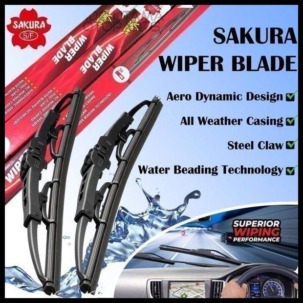 TERLARIS WIPER KACA DEPAN CRV NEW WIPER MOBIL SAKURA