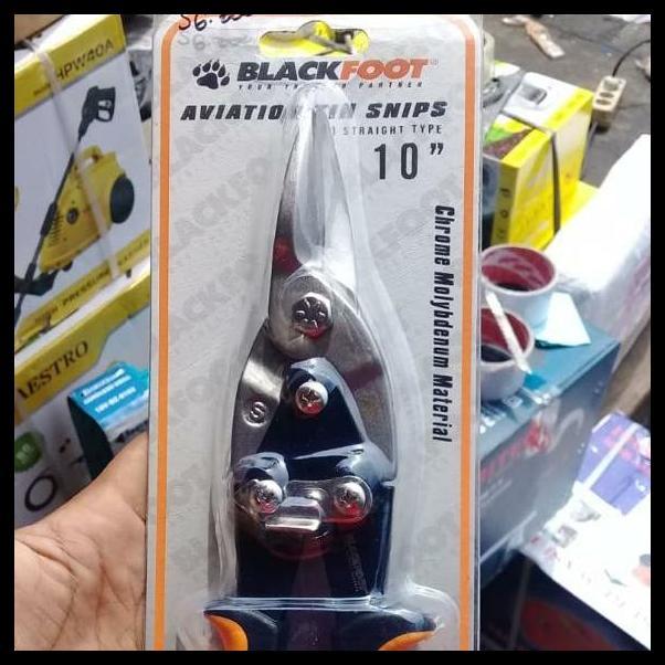 TERBARU GUNTING BAJA RINGAN LURUS 10 INCH BLACKFOOT (STANLEY IRWIN) 