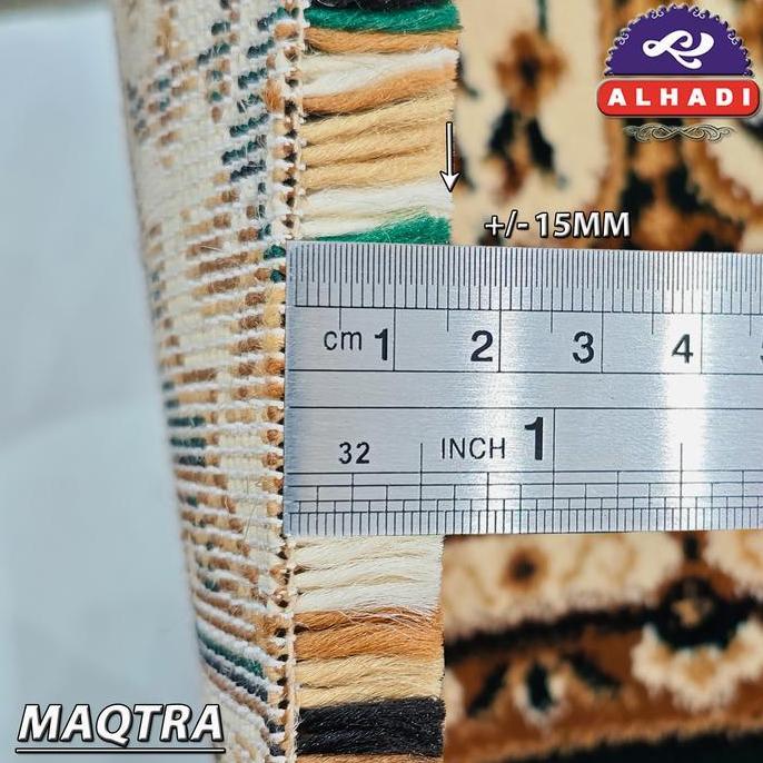 Alhadi Karpet Masjid MAQTRA METERAN Ukuran 100 x 120cm Tebal 15mm Sajadah Mushola (TERBAIK) (TERBARU
