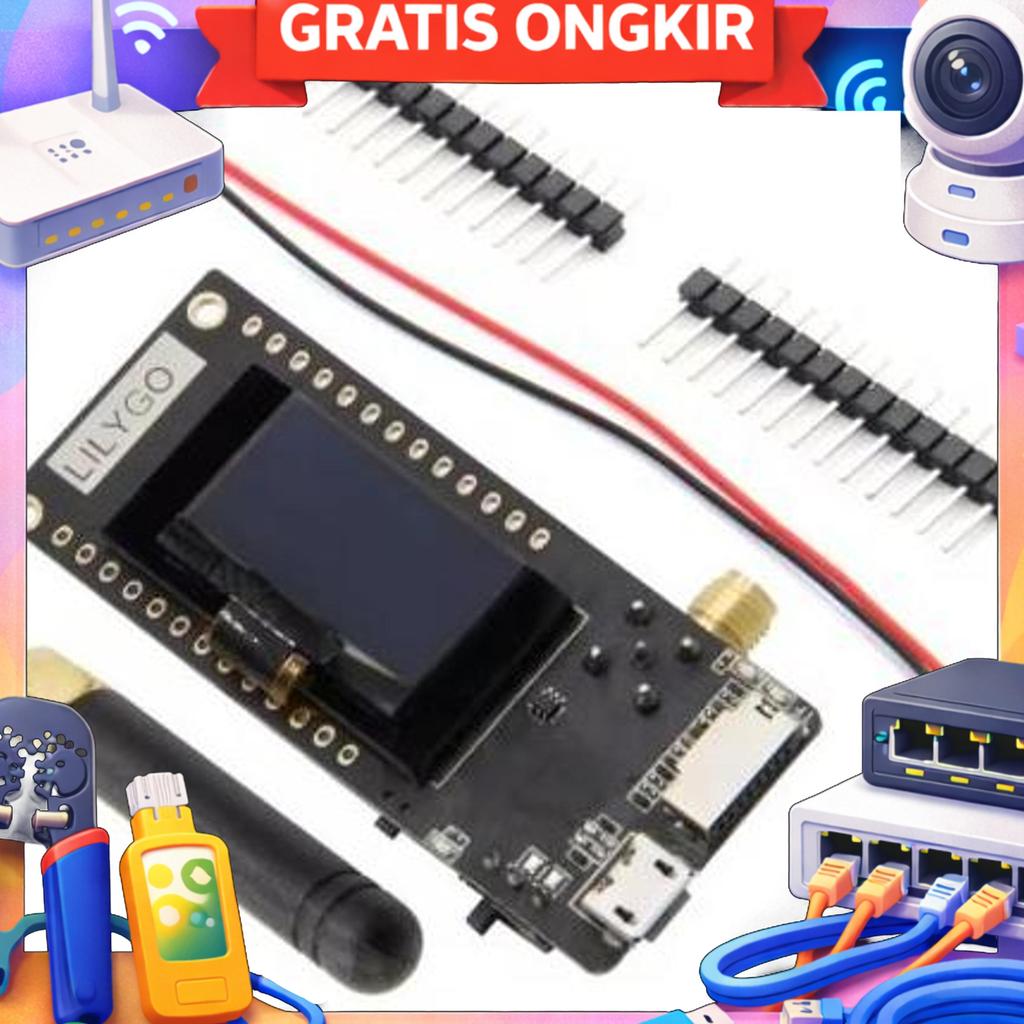 Lilygo Ttgo Lora32 V2.1 Paxcounter Ver. 433/915 Mhz Esp32 Lora Development Board 0.96 Inch Oled Wifi