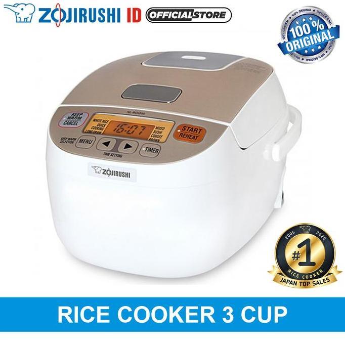 Jaya- Rice Cooker 0.5 Liter Zojirushi Nl-Bgq05 White Gold Panci Super Tebal