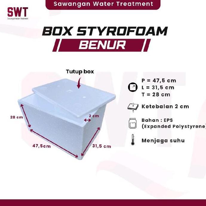 Storage- Box Styrofoam Benur/Box Ikan/Box Gabus/Cool Box/Box Minuman