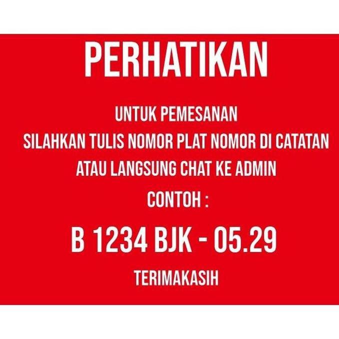 Plat Nomor Mobil Timbul Lancip Segilima Mewah Gratis Dudukan Plat
