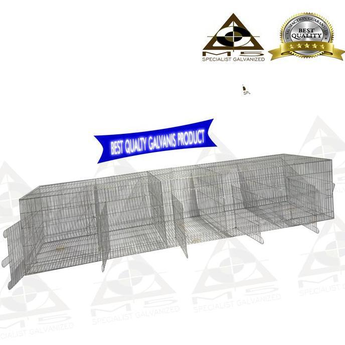 Kandang Kelinci Galvanis - Mini Breeding / 200.50.40 / 5 Hole
