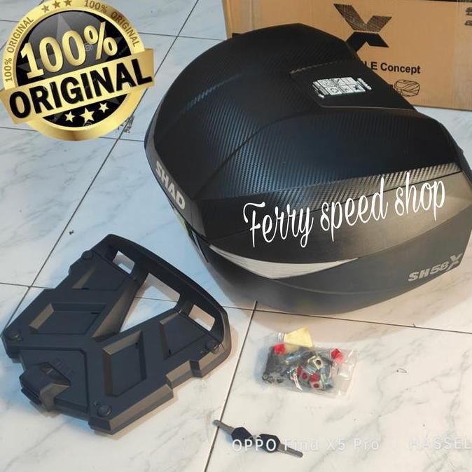 FYP TOP BOX SHAD SH58X BOX BELAKANG MOTOR /BOX SHAD SH58 X CARBON / BOX SHAD SH58 X ORIGINAL SHAD *