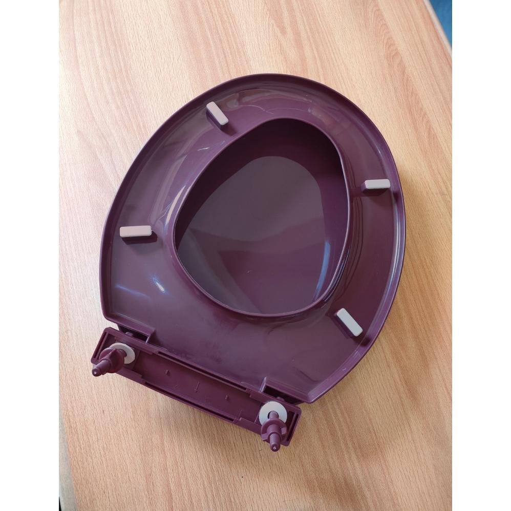 Tutup closet duduk model TOTO,Amstad komplit maroon