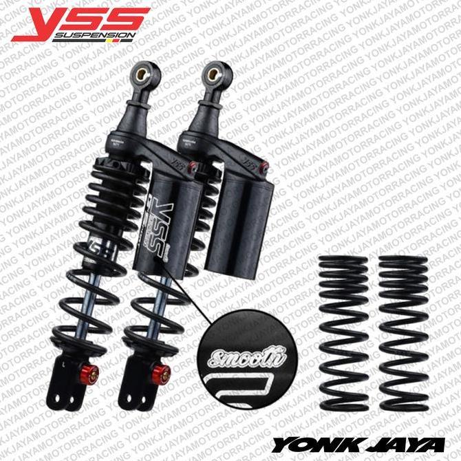 VIRALL TWINSHOCK YSS G-SPORT SMOOTH BLACK EDITION TG302-335TRJ NMAX 155 ''