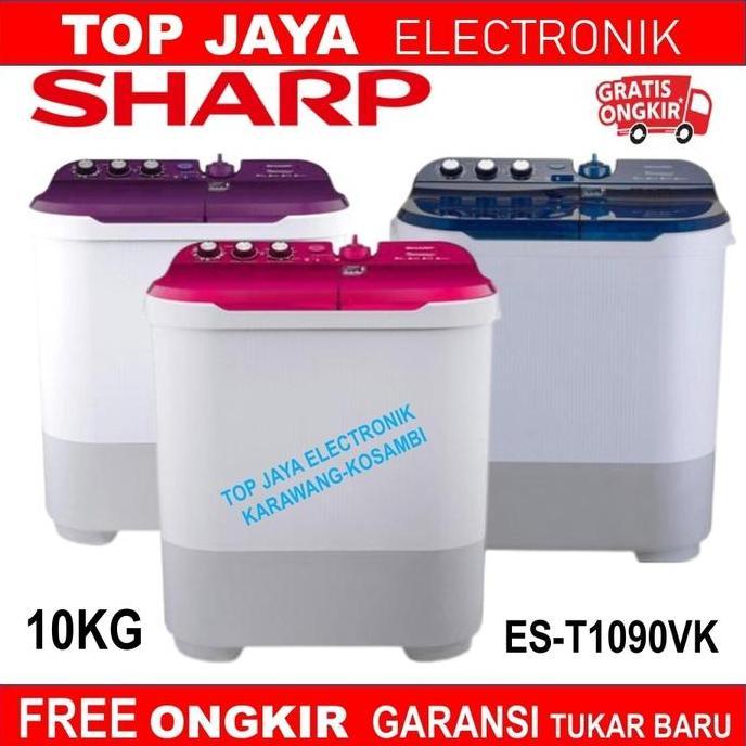 Terlaris Mesin Cuci Sharp 10Kg 2 Tabung Est1090 Baru Garansi Resmi