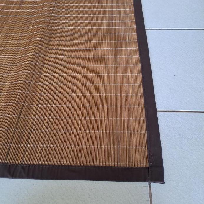 176cm x 250cm Tikar Core Rotan Polos - Tikar Karpet Rotan Core Coklat